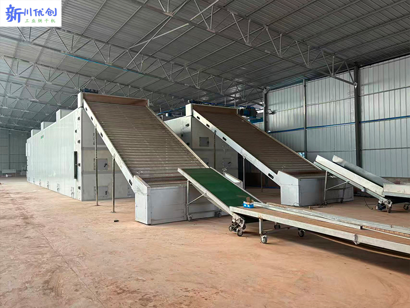 老挝用户订购我厂两套网带式烘干机